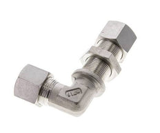 14S Stainless Steel Elbow Compression Fitting Bulkhead 400 bar ISO 8434-1