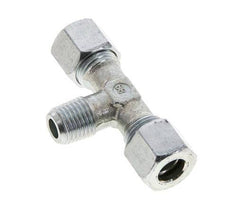 10L & M14x1.5 (con) Zink plated Steel T-Shape Tee Cutting Fitting with Male Threads 315 bar ISO 8434-1