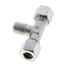 10L & M14x1.5 (con) Zink plated Steel T-Shape Tee Cutting Fitting with Male Threads 315 bar ISO 8434-1