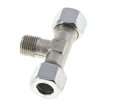 12L & M16x1.5 (con) Zink plated Steel T-Shape Tee Cutting Fitting with Male Threads 315 bar ISO 8434-1