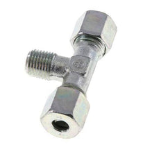 8S & M14x1.5 (con) Zink plated Steel T-Shape Tee Cutting Fitting with Male Threads 640 bar ISO 8434-1
