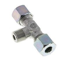 10S & M16x1.5 (con) Zink plated Steel T-Shape Tee Cutting Fitting with Male Threads 640 bar ISO 8434-1