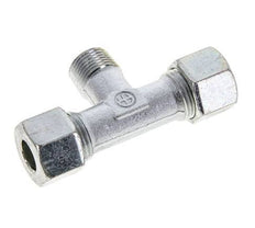 12S & M18x1.5 (con) Zink plated Steel T-Shape Tee Cutting Fitting with Male Threads 640 bar ISO 8434-1