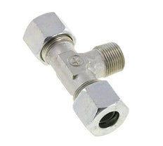 14S & M20x1.5 (con) Zink plated Steel T-Shape Tee Cutting Fitting with Male Threads 640 bar ISO 8434-1