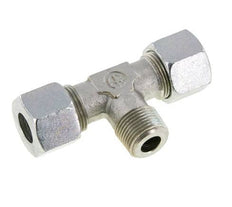 14S & M20x1.5 (con) Zink plated Steel T-Shape Tee Cutting Fitting with Male Threads 640 bar ISO 8434-1