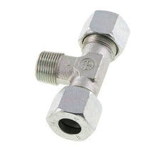 14S & M20x1.5 (con) Zink plated Steel T-Shape Tee Cutting Fitting with Male Threads 640 bar ISO 8434-1