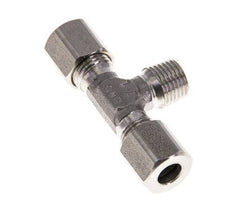 6LL & M10x1 (con) Stainless Steel T-Shape Tee Cutting Fitting with Male Threads 100 bar ISO 8434-1
