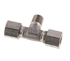 8LL & M10x1 (con) Stainless Steel T-Shape Tee Cutting Fitting with Male Threads 100 bar ISO 8434-1