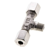 6L & M10x1 (con) Stainless Steel T-Shape Tee Cutting Fitting with Male Threads 315 bar ISO 8434-1