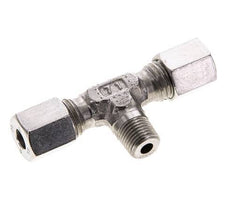 6L & M10x1 (con) Stainless Steel T-Shape Tee Cutting Fitting with Male Threads 315 bar ISO 8434-1