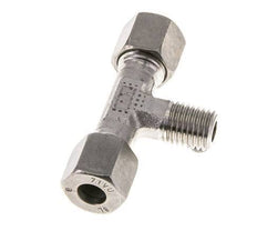 8L & M12x1.5 (con) Stainless Steel T-Shape Tee Cutting Fitting with Male Threads 315 bar ISO 8434-1