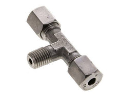 6S & M12x1.5 (con) Stainless Steel T-Shape Tee Cutting Fitting with Male Threads 630 bar ISO 8434-1