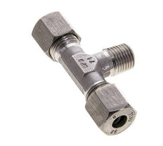8S & M14x1.5 (con) Stainless Steel T-Shape Tee Cutting Fitting with Male Threads 630 bar ISO 8434-1