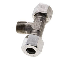 14S & M20x1.5 (con) Stainless Steel T-Shape Tee Cutting Fitting with Male Threads 630 bar ISO 8434-1