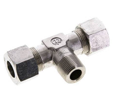 16S & M22x1.5 (con) Stainless Steel T-Shape Tee Cutting Fitting with Male Threads 400 bar ISO 8434-1