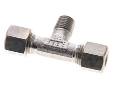 8L & M12x1.5 (con) Stainless Steel T-Shape Tee Compression Fitting with Male Threads 315 bar ISO 8434-1