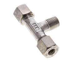 8L & M12x1.5 (con) Stainless Steel T-Shape Tee Compression Fitting with Male Threads 315 bar ISO 8434-1