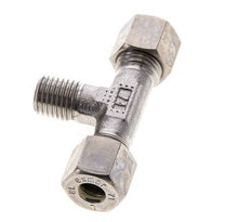 8L & M12x1.5 (con) Stainless Steel T-Shape Tee Compression Fitting with Male Threads 315 bar ISO 8434-1