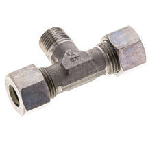 12L & M16x1.5 (con) Stainless Steel T-Shape Tee Compression Fitting with Male Threads 315 bar ISO 8434-1