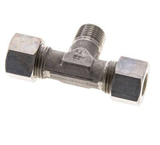 12L & M16x1.5 (con) Stainless Steel T-Shape Tee Compression Fitting with Male Threads 315 bar ISO 8434-1