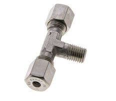 6S & M12x1.5 (con) Stainless Steel T-Shape Tee Compression Fitting with Male Threads 500 bar ISO 8434-1