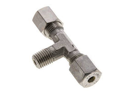6S & M12x1.5 (con) Stainless Steel T-Shape Tee Compression Fitting with Male Threads 500 bar ISO 8434-1