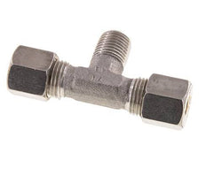 8S & M14x1.5 (con) Stainless Steel T-Shape Tee Compression Fitting with Male Threads 500 bar ISO 8434-1