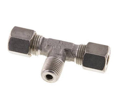 8S & M14x1.5 (con) Stainless Steel T-Shape Tee Compression Fitting with Male Threads 500 bar ISO 8434-1