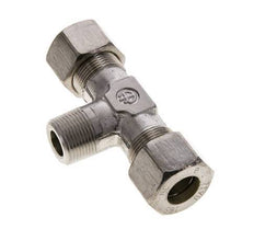 16S & M22x1.5 (con) Stainless Steel T-Shape Tee Compression Fitting with Male Threads 400 bar ISO 8434-1