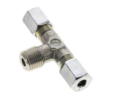 4LL & R1/8'' Zink plated Steel T-Shape Tee Cutting Fitting with Male Threads 100 bar ISO 8434-1