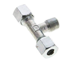 8L & R1/4'' Zink plated Steel T-Shape Tee Cutting Fitting with Male Threads 315 bar ISO 8434-1