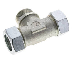 35L & G1-1/4'' Zink plated Steel T-Shape Tee Cutting Fitting with Male Threads 160 bar ISO 8434-1