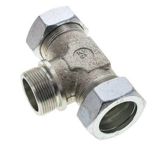 42L & G1-1/2'' Zink plated Steel T-Shape Tee Cutting Fitting with Male Threads 160 bar ISO 8434-1