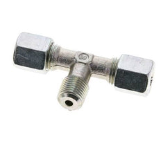 6S & R1/4'' Zink plated Steel T-Shape Tee Cutting Fitting with Male Threads 630 bar ISO 8434-1