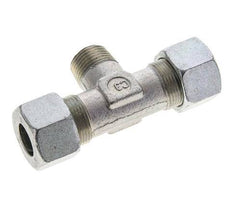 16S & R1/2'' Zink plated Steel T-Shape Tee Cutting Fitting with Male Threads 400 bar ISO 8434-1