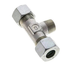 16S & R1/2'' Zink plated Steel T-Shape Tee Cutting Fitting with Male Threads 400 bar ISO 8434-1
