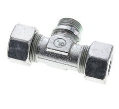 25S & G1'' Zink plated Steel T-Shape Tee Cutting Fitting with Male Threads 400 bar ISO 8434-1