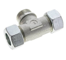 30S & G1-1/4'' Zink plated Steel T-Shape Tee Cutting Fitting with Male Threads 400 bar ISO 8434-1