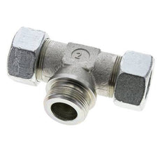 30S & G1-1/4'' Zink plated Steel T-Shape Tee Cutting Fitting with Male Threads 400 bar ISO 8434-1