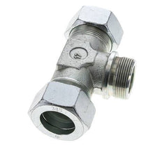 38S & G1-1/2'' Zink plated Steel T-Shape Tee Cutting Fitting with Male Threads 315 bar ISO 8434-1