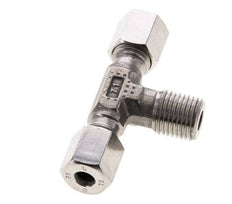 6L & R1/4'' Stainless Steel T-Shape Tee Cutting Fitting with Male Threads 315 bar ISO 8434-1