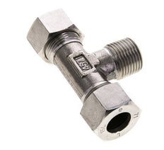 15L & R1/2'' Stainless Steel T-Shape Tee Cutting Fitting with Male Threads 315 bar ISO 8434-1