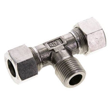 15L & R1/2'' Stainless Steel T-Shape Tee Cutting Fitting with Male Threads 315 bar ISO 8434-1