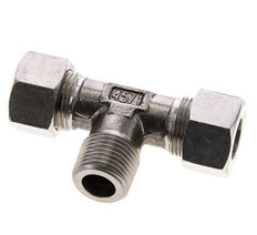 15L & R1/2'' Stainless Steel T-Shape Tee Cutting Fitting with Male Threads 315 bar ISO 8434-1