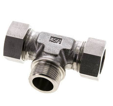 28L & G1'' Stainless Steel T-Shape Tee Cutting Fitting with Male Threads 160 bar ISO 8434-1