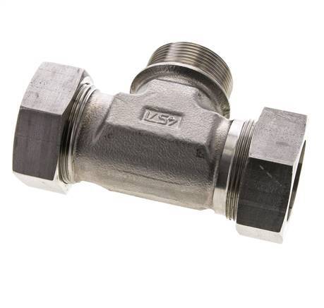 42L & G1-1/2'' Stainless Steel T-Shape Tee Cutting Fitting with Male Threads 160 bar ISO 8434-1