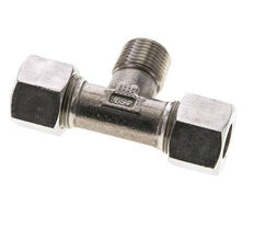 14S & R1/2'' Stainless Steel T-Shape Tee Cutting Fitting with Male Threads 630 bar ISO 8434-1