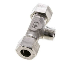 16S & R1/2'' Stainless Steel T-Shape Tee Cutting Fitting with Male Threads 400 bar ISO 8434-1