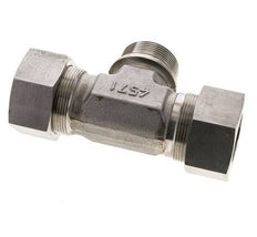 38S & G1-1/2'' Stainless Steel T-Shape Tee Cutting Fitting with Male Threads 315 bar ISO 8434-1