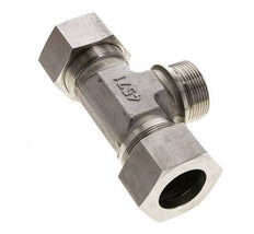 38S & G1-1/2'' Stainless Steel T-Shape Tee Cutting Fitting with Male Threads 315 bar ISO 8434-1